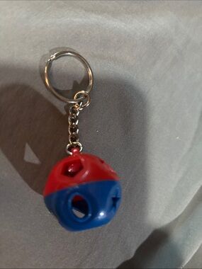 Vintage 1980's Tupperware Shape-O-Ball Mini Toy Key Chain (3)